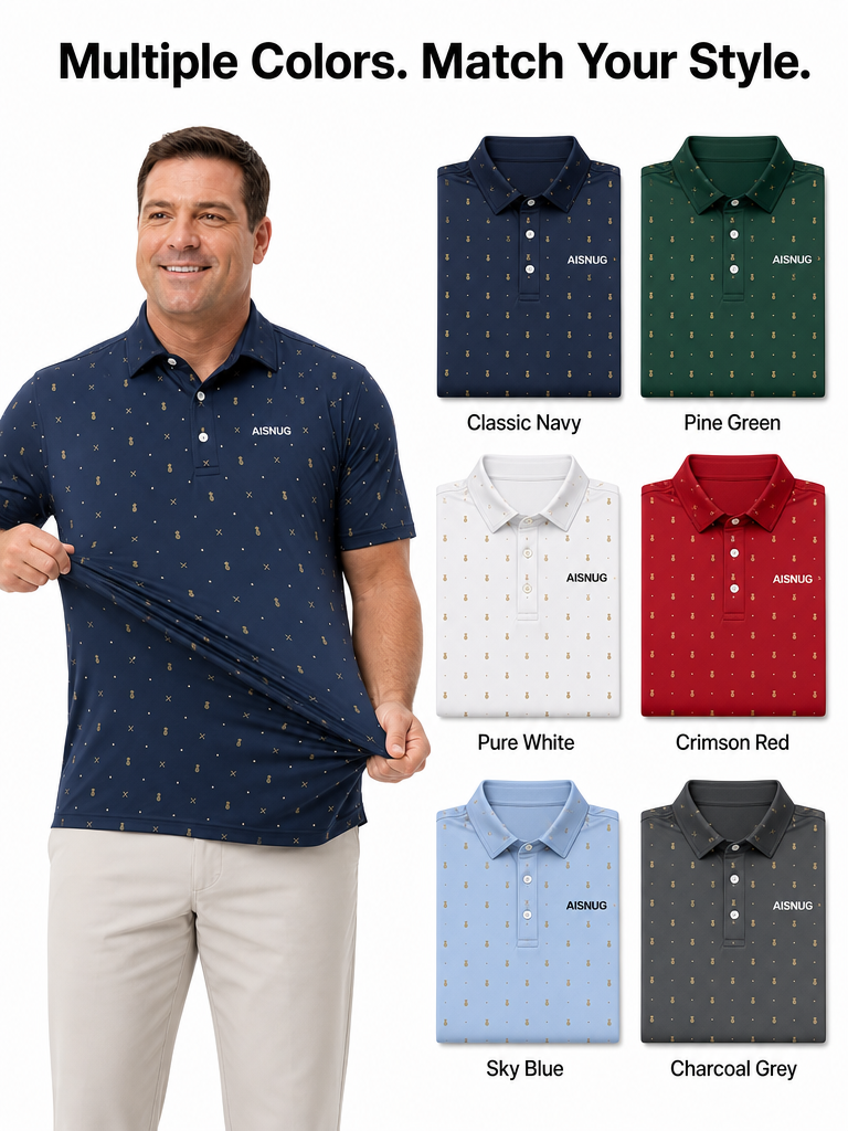 Custom Pineapple Golf Polo: Novelty Moisture-Wicking Team Wear