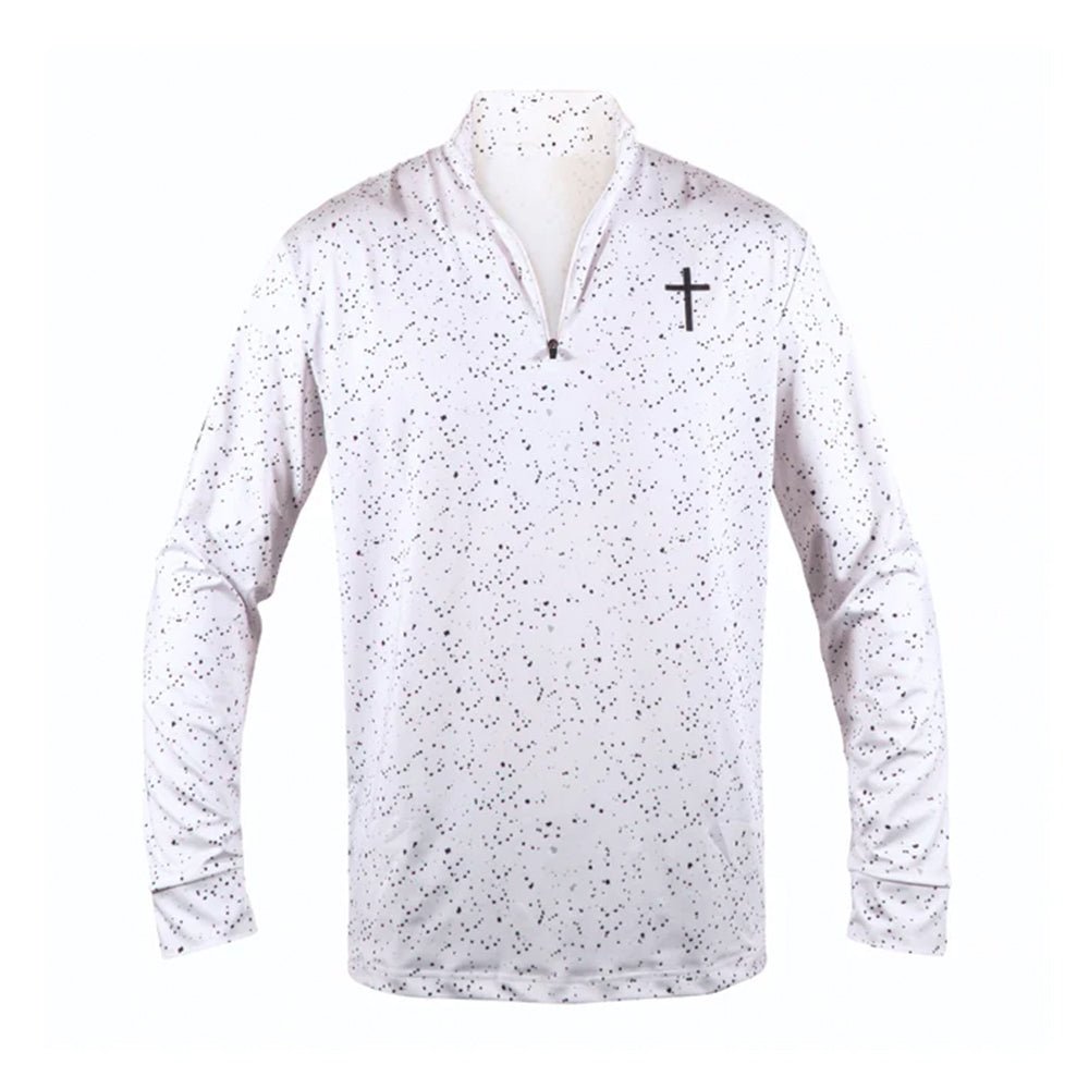 golf quarter polyester custom 1/4 zip pullover - AISNUG APPAREL