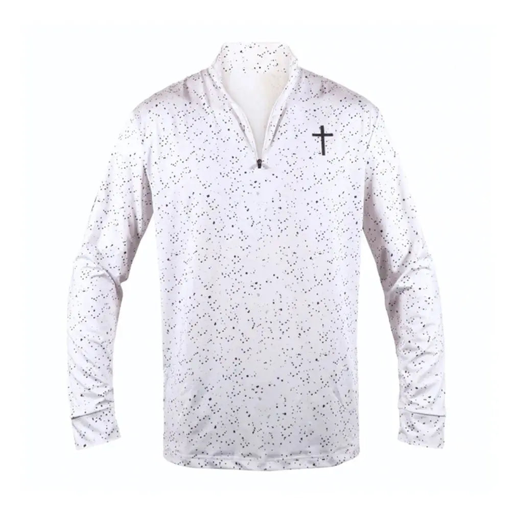 golf quarter polyester custom 1/4 zip pullover - AISNUG APPAREL