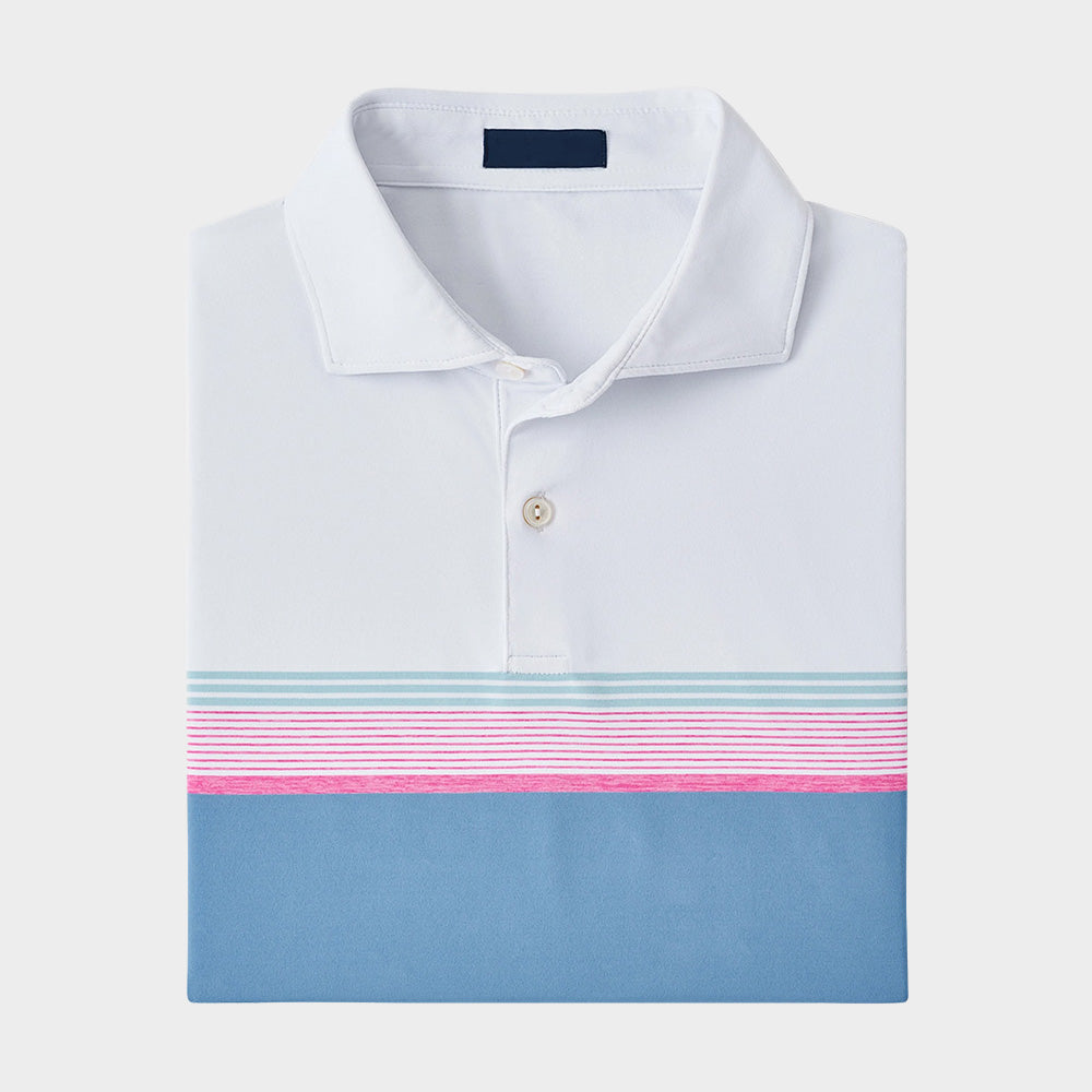 Custom stripe printing Men Golf Shirt