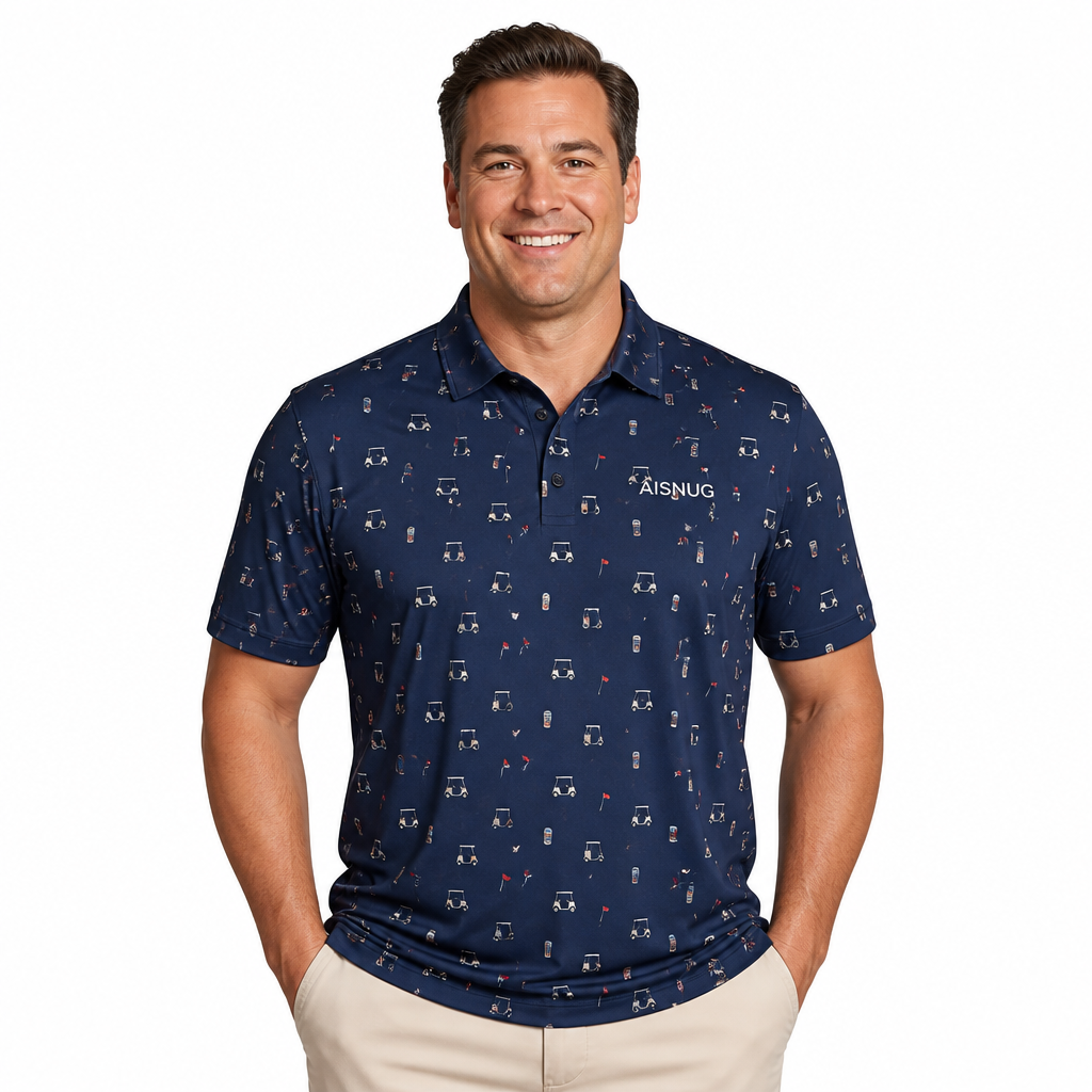 Custom Beer Print Golf Polo: Crazy Fun Tournament Team Wear