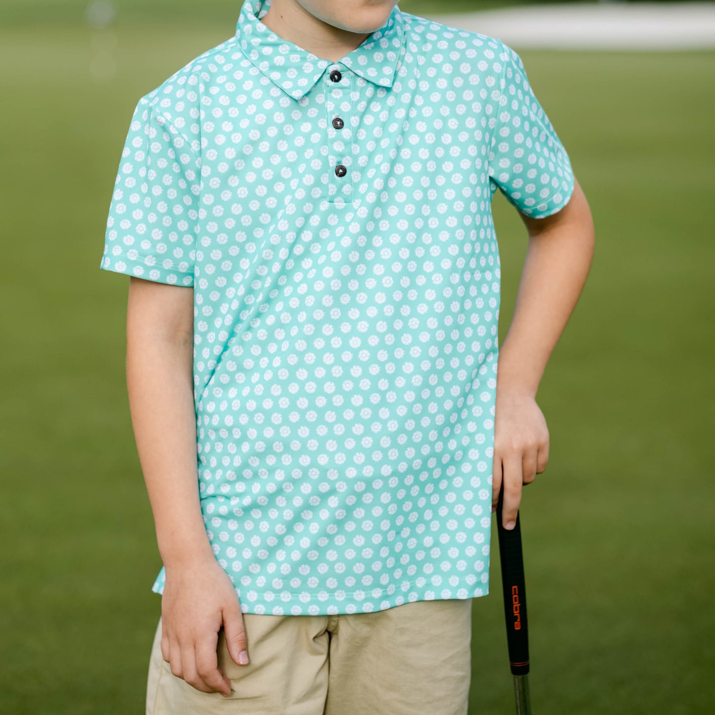 individuelles Sublimations-Golf-Poloshirt für Kinder