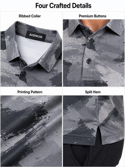 Custom Urban Camo Golf Shirt: Dry-Fit Performance League Polo