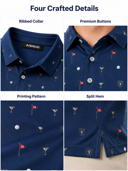 Custom 19th Hole Golf Shirt: Funny Performance Scramble Polo