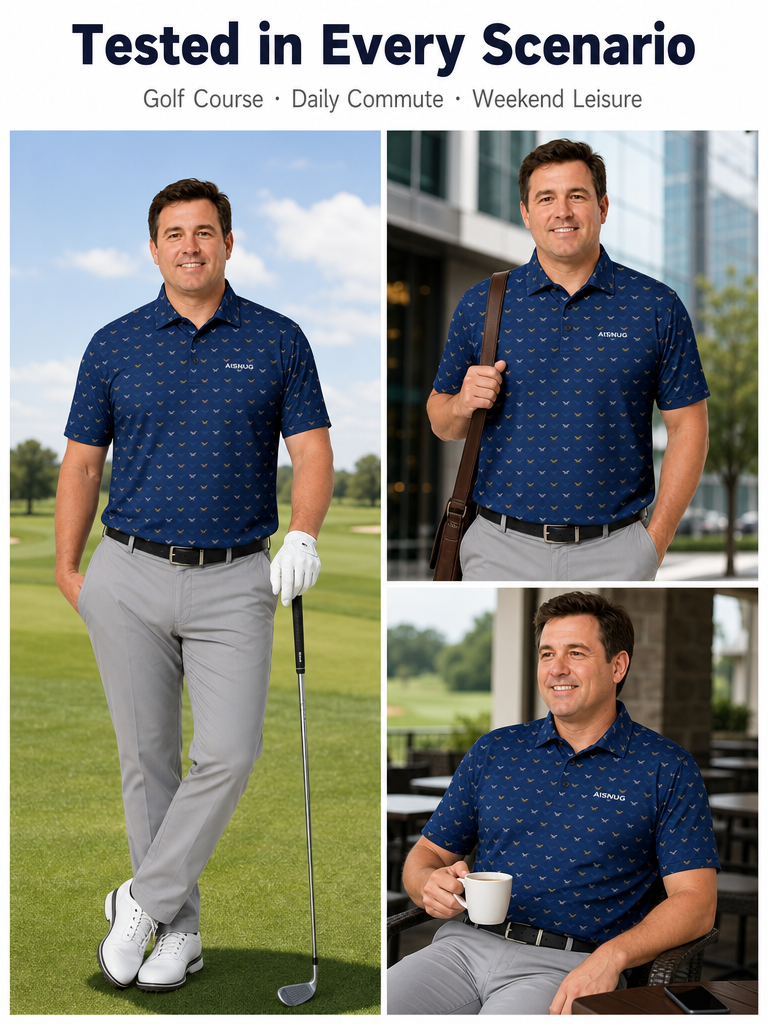 Custom Eagle Crest Golf Shirt: Athletic Performance Team Polo