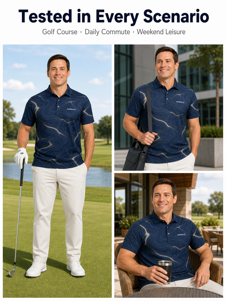 Custom Course Topo Golf Shirt: Sublimated Performance Team Polo