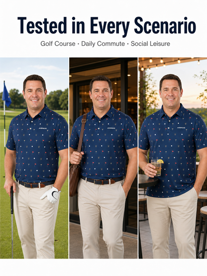 Custom 19th Hole Golf Shirt: Funny Performance Scramble Polo