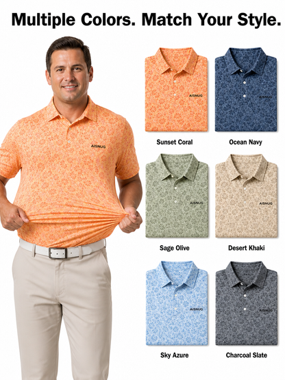 Wholesale Floral Golf Shirts: Dry-Fit Athletic Performance Polos