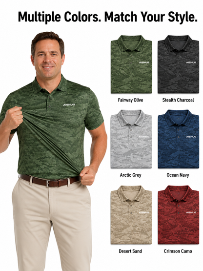 Custom Camo Golf Shirt: Performance Moisture-Wicking Team Polo