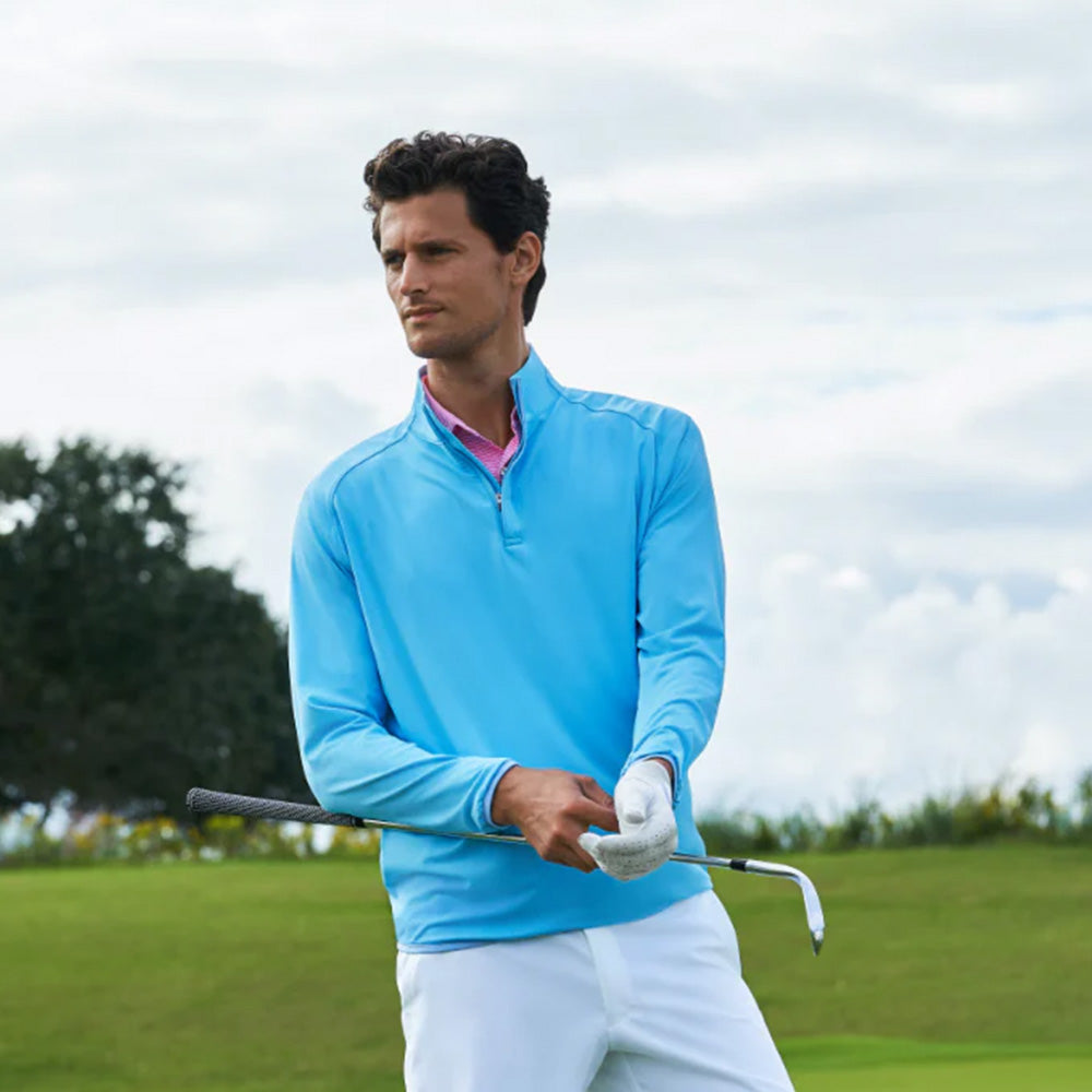custom golf Quarter zip pullover