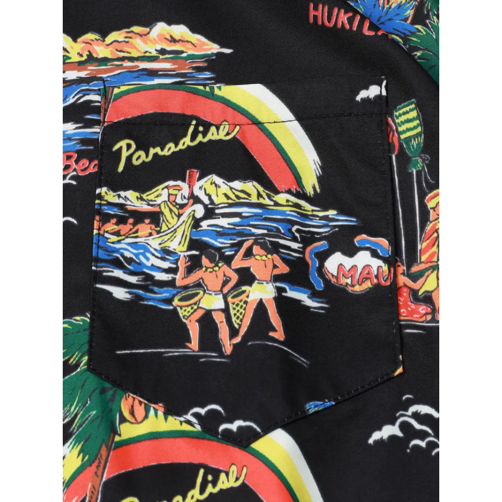 hawaiian shirt with dog face