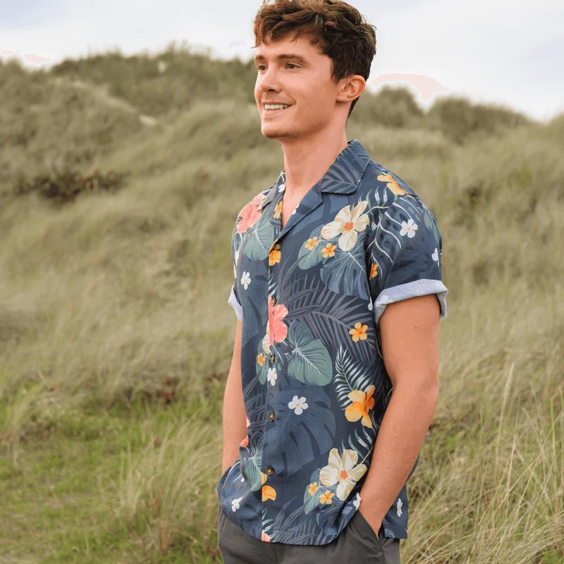 Custom Print Hawaiian Shirt And Shorts Set Casual Shirt Summer Beach Shirt Set Men - AISNUG APPAREL