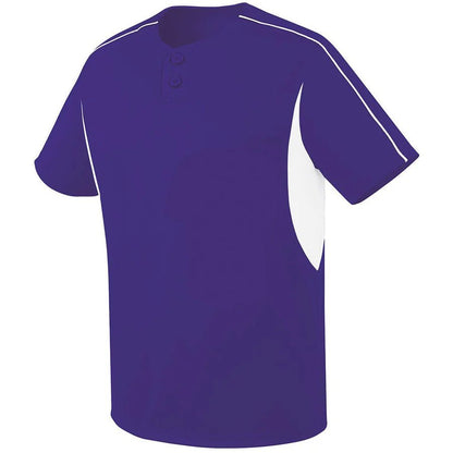 CUSTOM Two Button Performance Baseball Jersey - AISNUG APPAREL