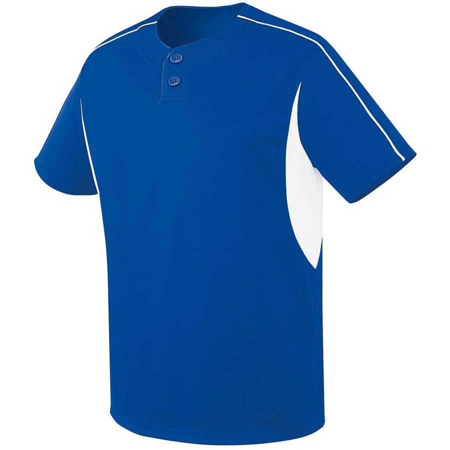 CUSTOM Two Button Performance Baseball Jersey - AISNUG APPAREL