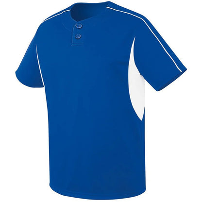 CUSTOM Two Button Performance Baseball Jersey - AISNUG APPAREL