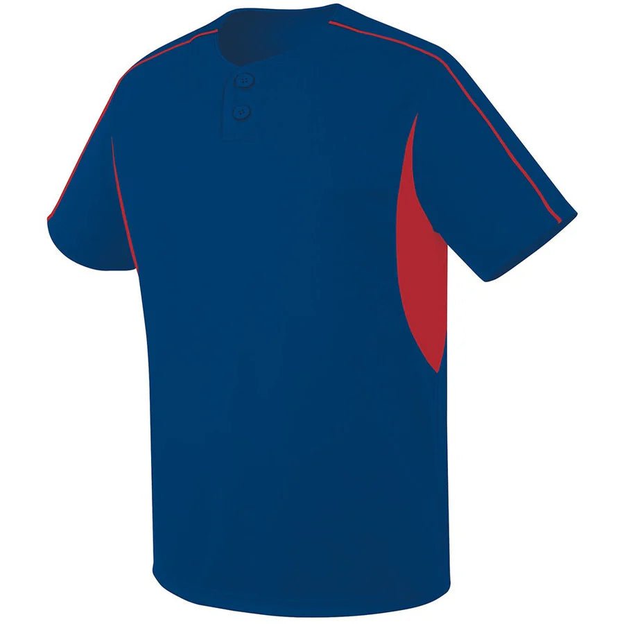 CUSTOM Two Button Performance Baseball Jersey - AISNUG APPAREL