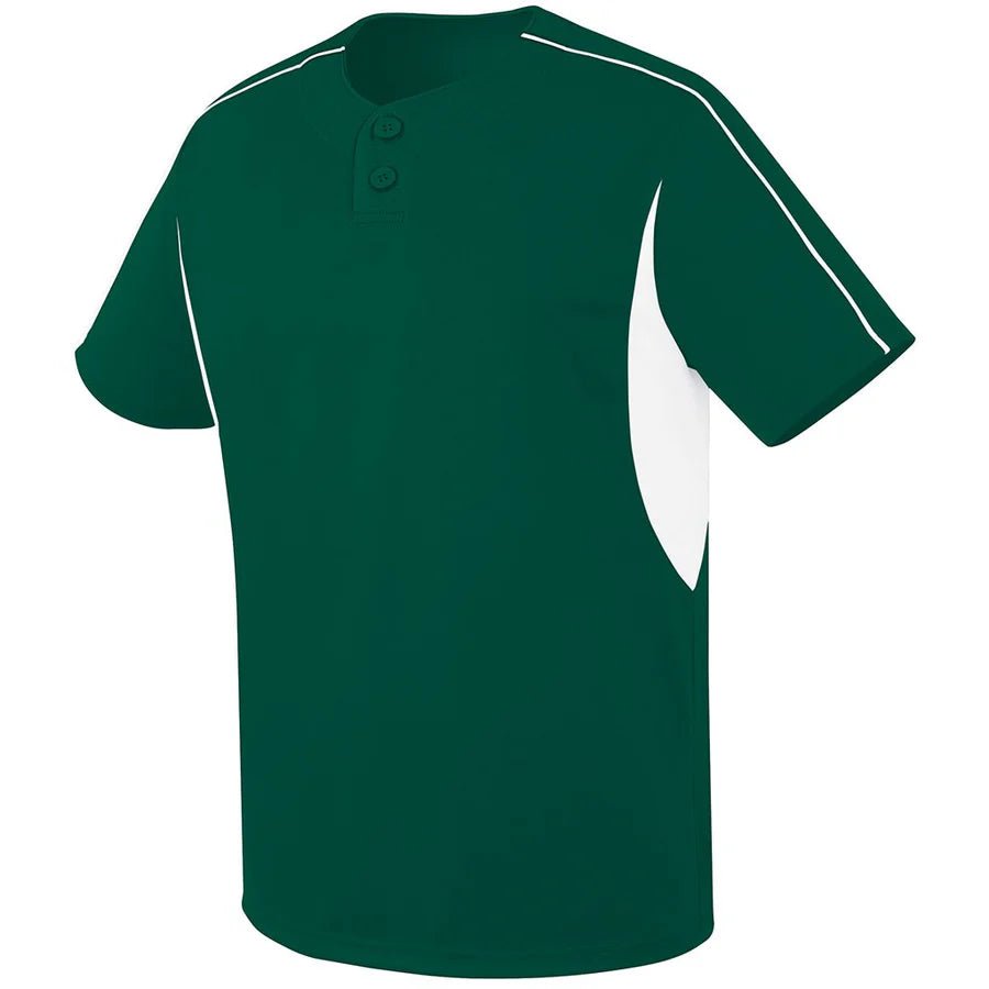 CUSTOM Two Button Performance Baseball Jersey - AISNUG APPAREL