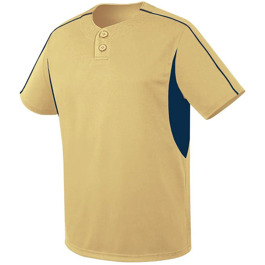 CUSTOM Two Button Performance Baseball Jersey - AISNUG APPAREL