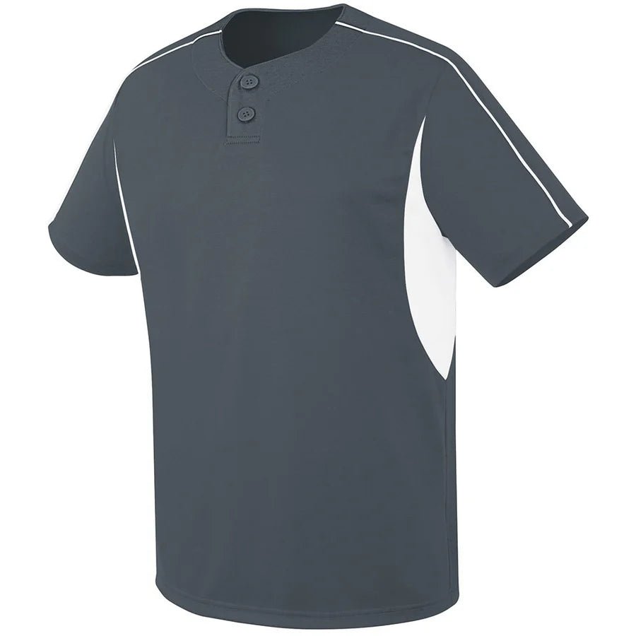 CUSTOM Two Button Performance Baseball Jersey - AISNUG APPAREL