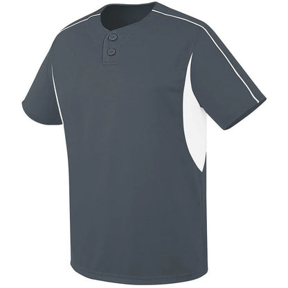 CUSTOM Two Button Performance Baseball Jersey - AISNUG APPAREL