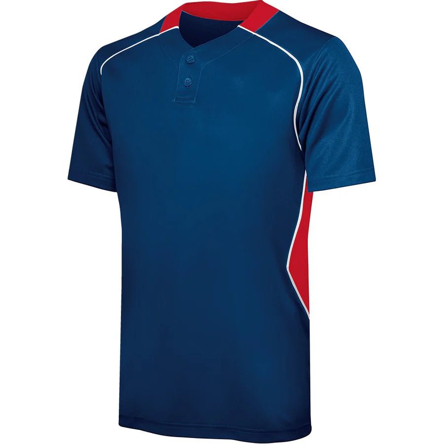 Custom Two - Button Rival Performance Baseball Jersey YOUTH - AISNUG APPAREL