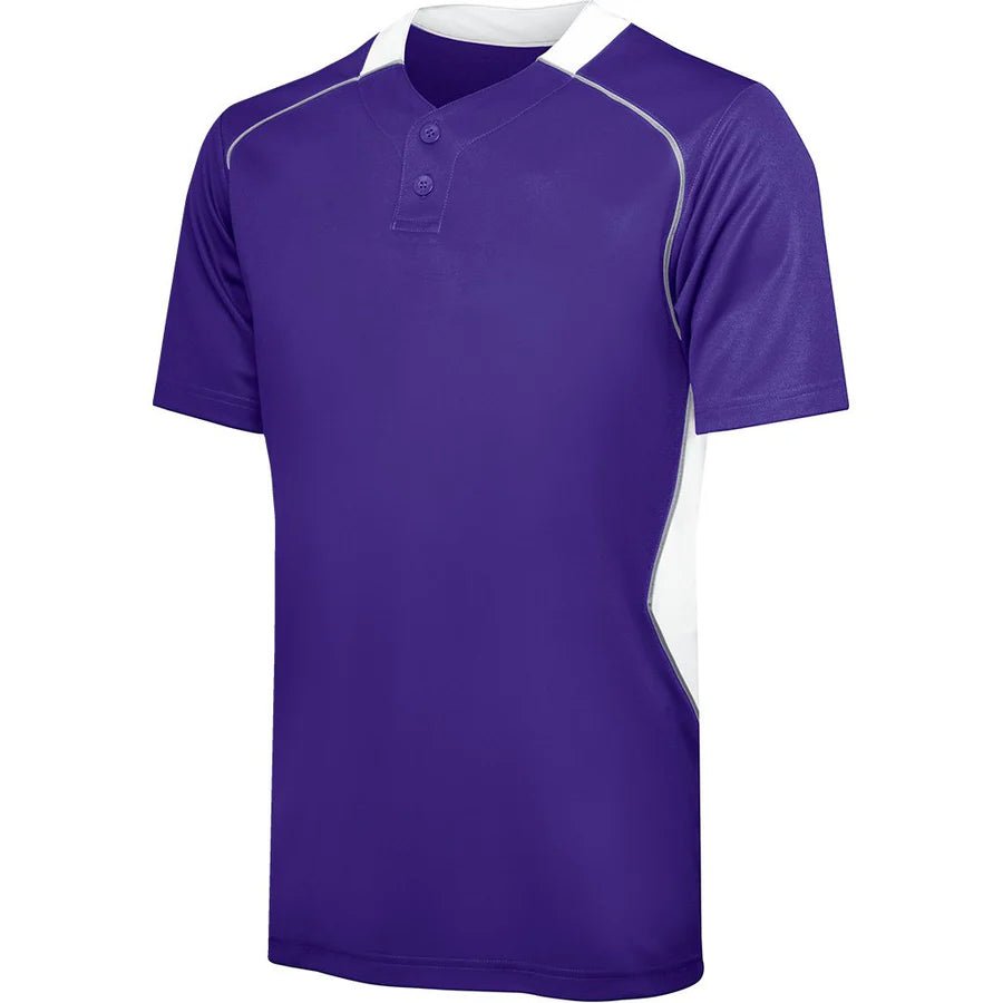 Custom Two - Button Rival Performance Baseball Jersey YOUTH - AISNUG APPAREL