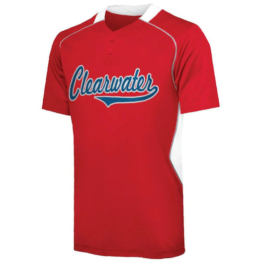 Custom Two - Button Rival Performance Baseball Jersey YOUTH - AISNUG APPAREL