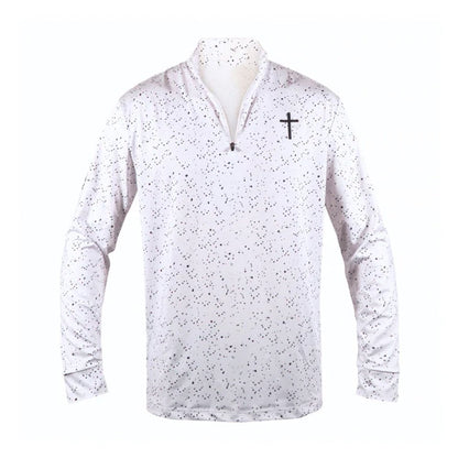 golf quarter polyester custom 1/4 zip pullover - AISNUG APPAREL